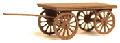 Baggage cart with spoked wheels